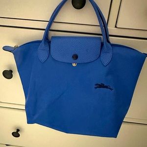 Long champ Le Pliage Tote small blue